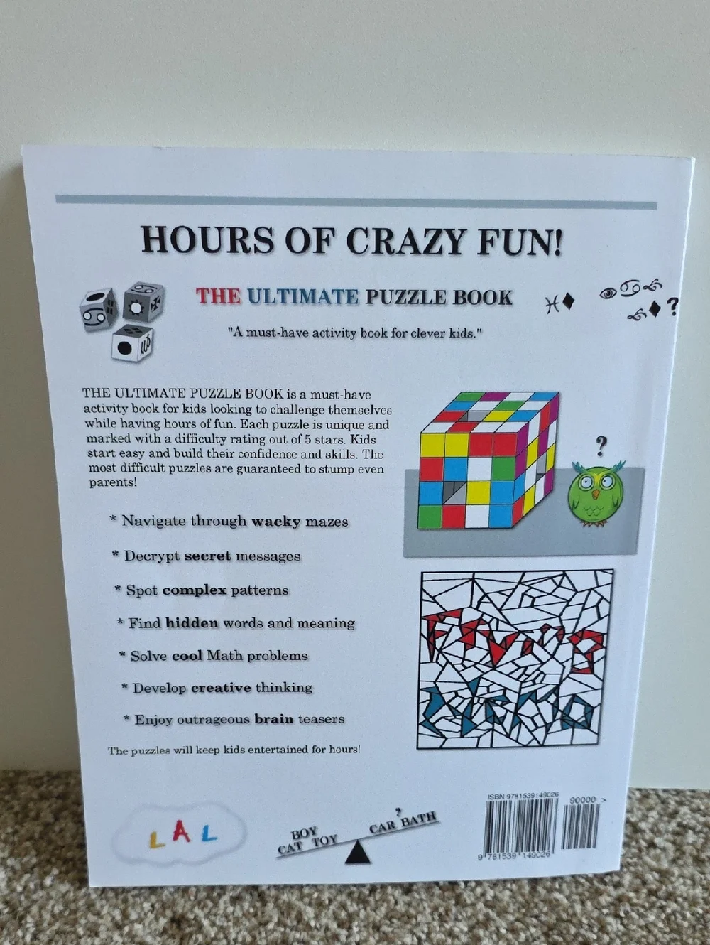 Mid Libs Books, The Ultimate Puzzle Book, Difficult Riddles For Smart Kids